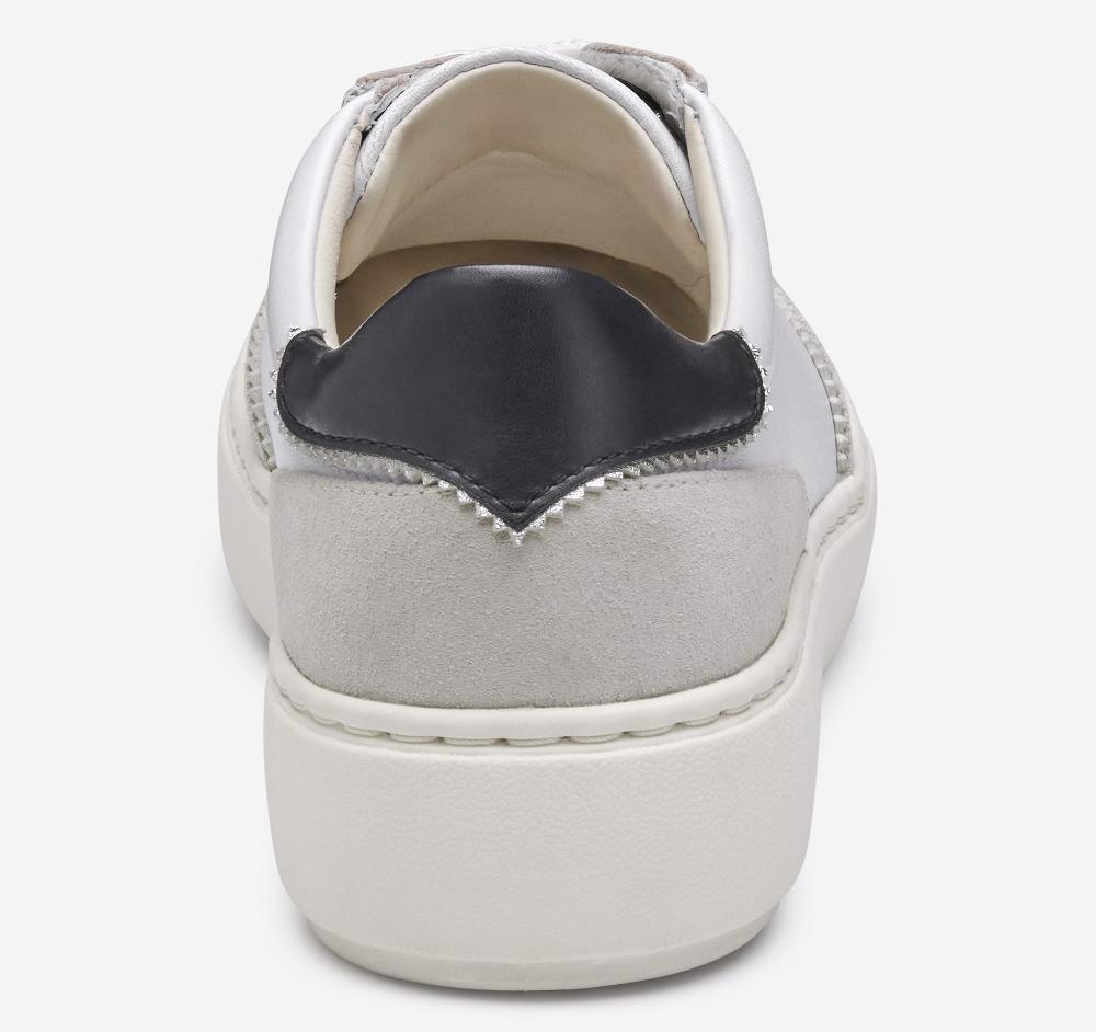 Johnston & Murphy Cammie T-Toe Lace-Up White Glove Leather/Suede