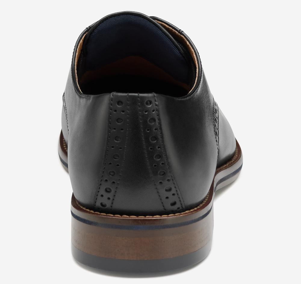 Johnston & Murphy Conard 2.0 Plain Toe Black Full Grain
