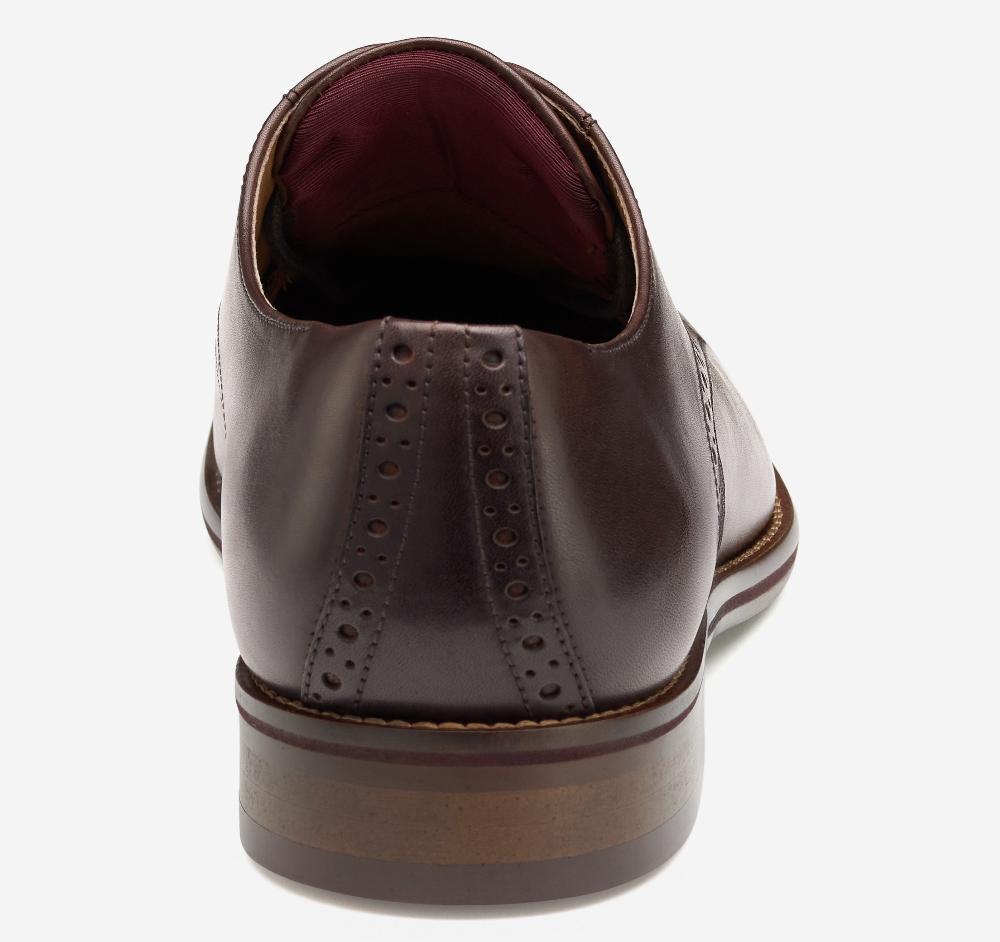 Johnston & Murphy Conard 2.0 Plain Toe Mahogany Full Grain