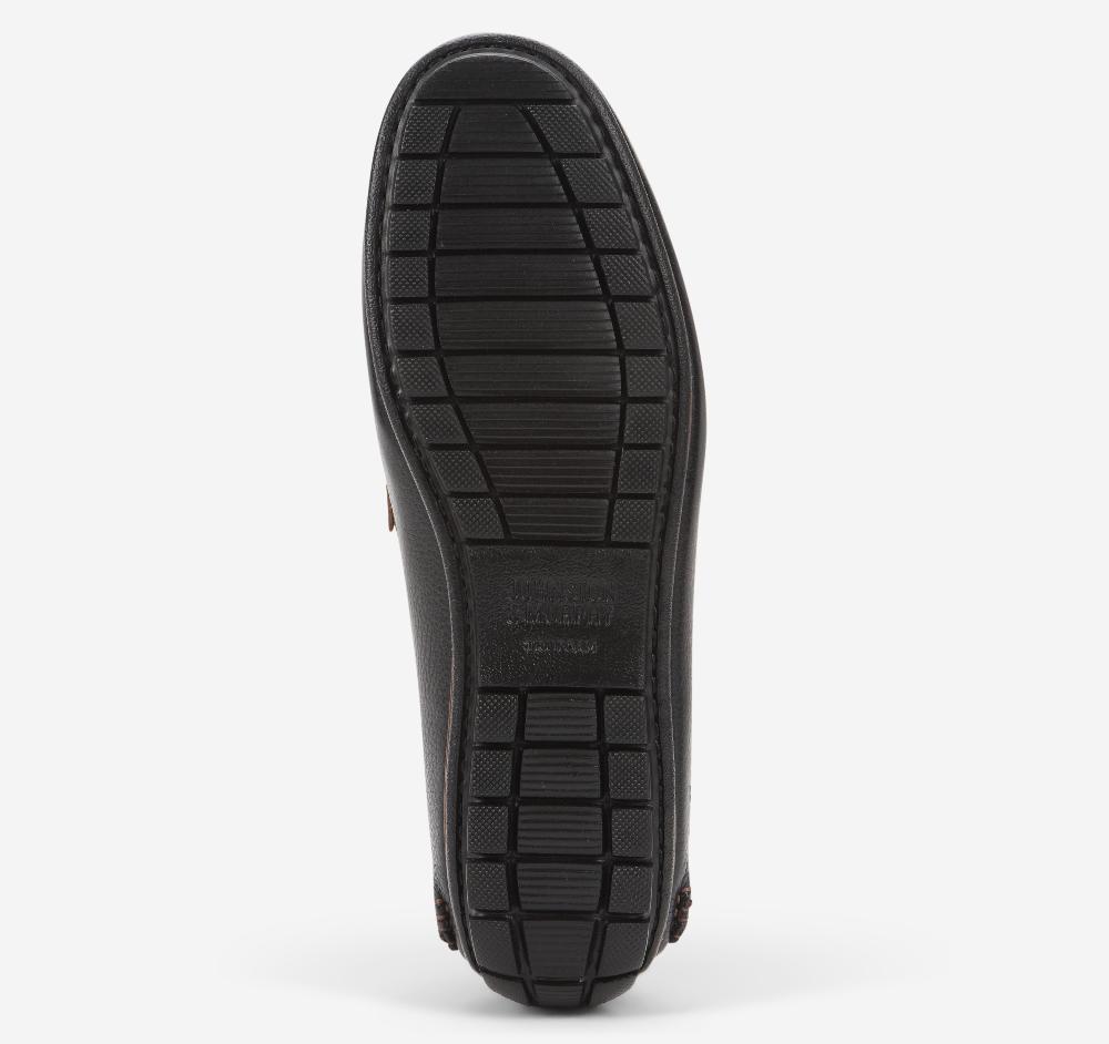 Johnston & Murphy Cort 2.0 Penny Loafer Black Full Grain/Dark Brown Croc Embossed Full Grain Leather