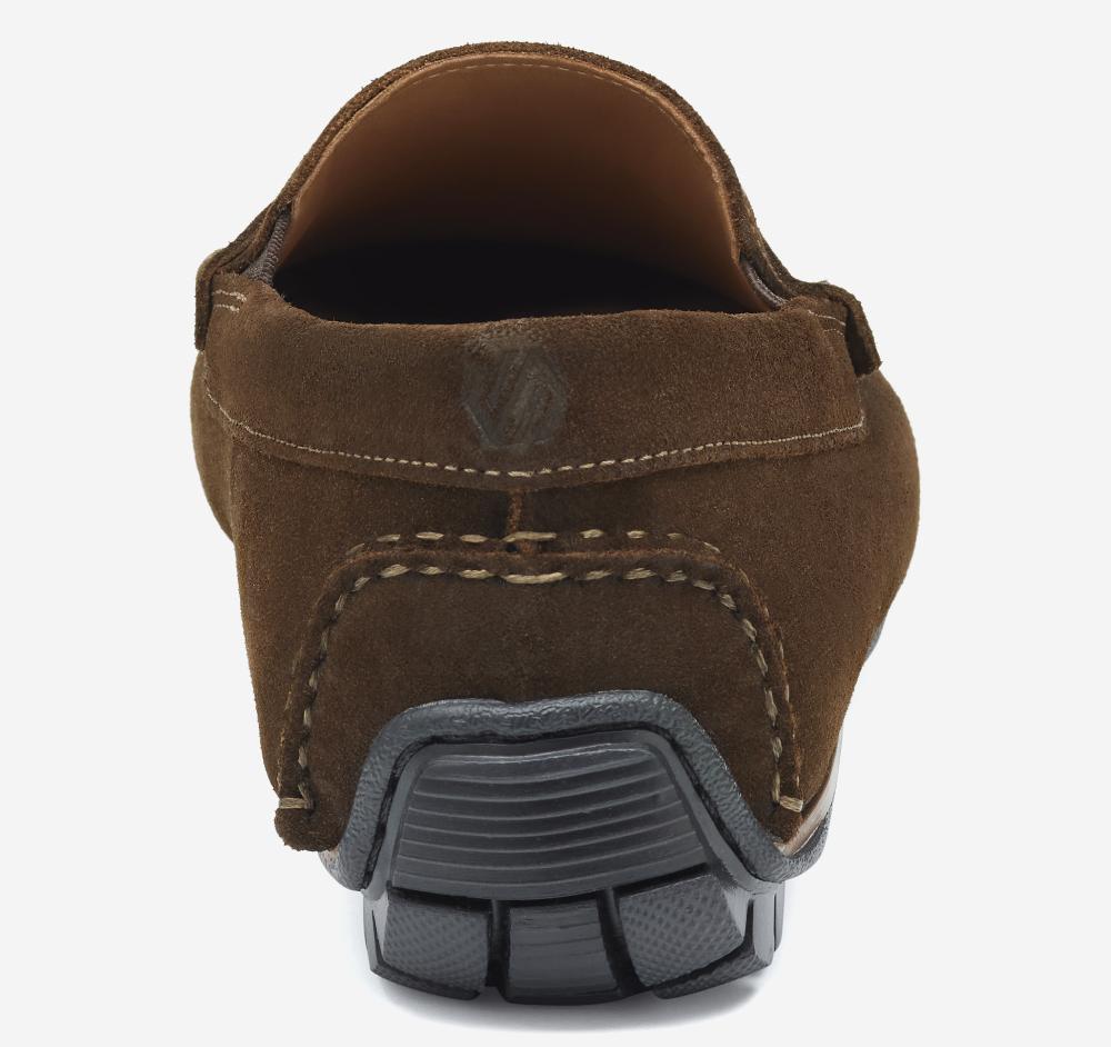 Johnston & Murphy Cort 2.0 Penny Loafer Dark Brown Waxed English Suede