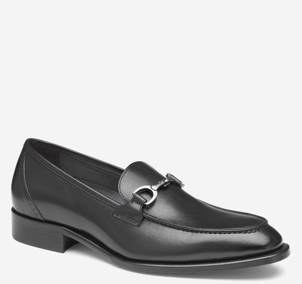 Johnston & Murphy Ellsworth Bit Loafer Black Italian Calfskin