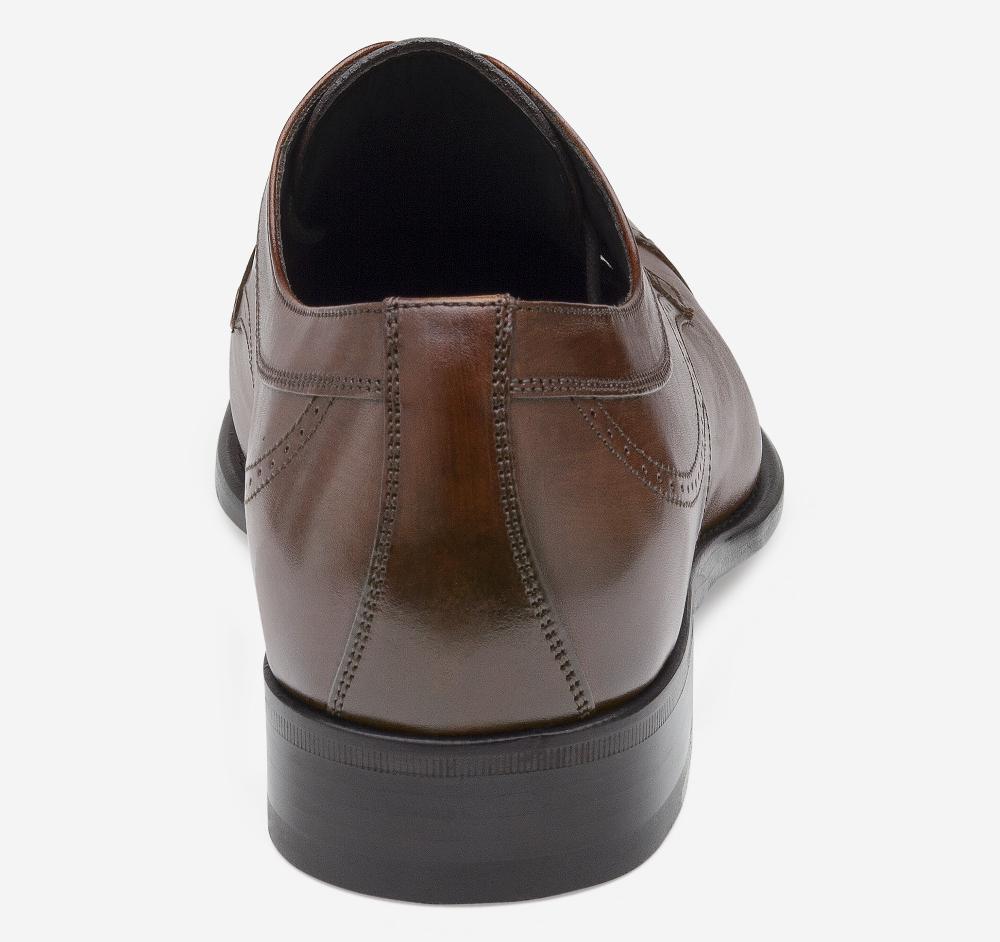 Johnston & Murphy Ellsworth Cap Toe Brown Italian Calfskin