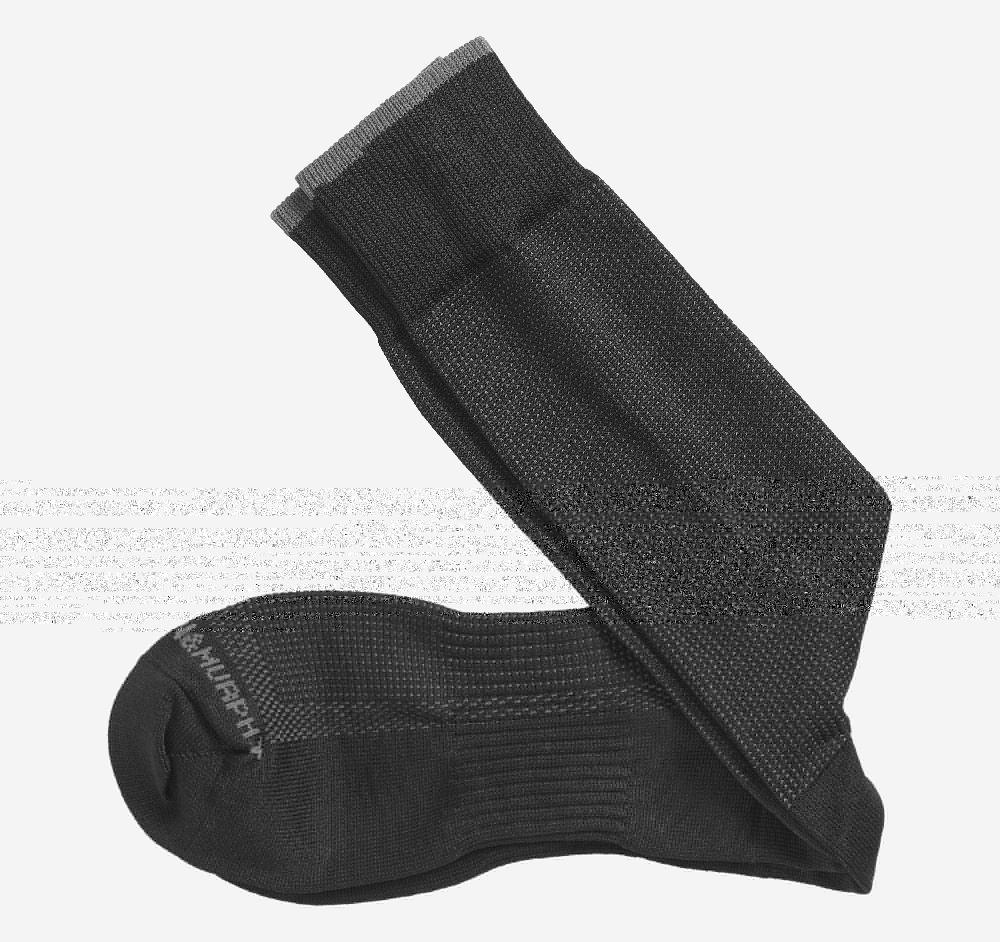 Johnston & Murphy First In Comfort Classic Pin Dot Socks Black