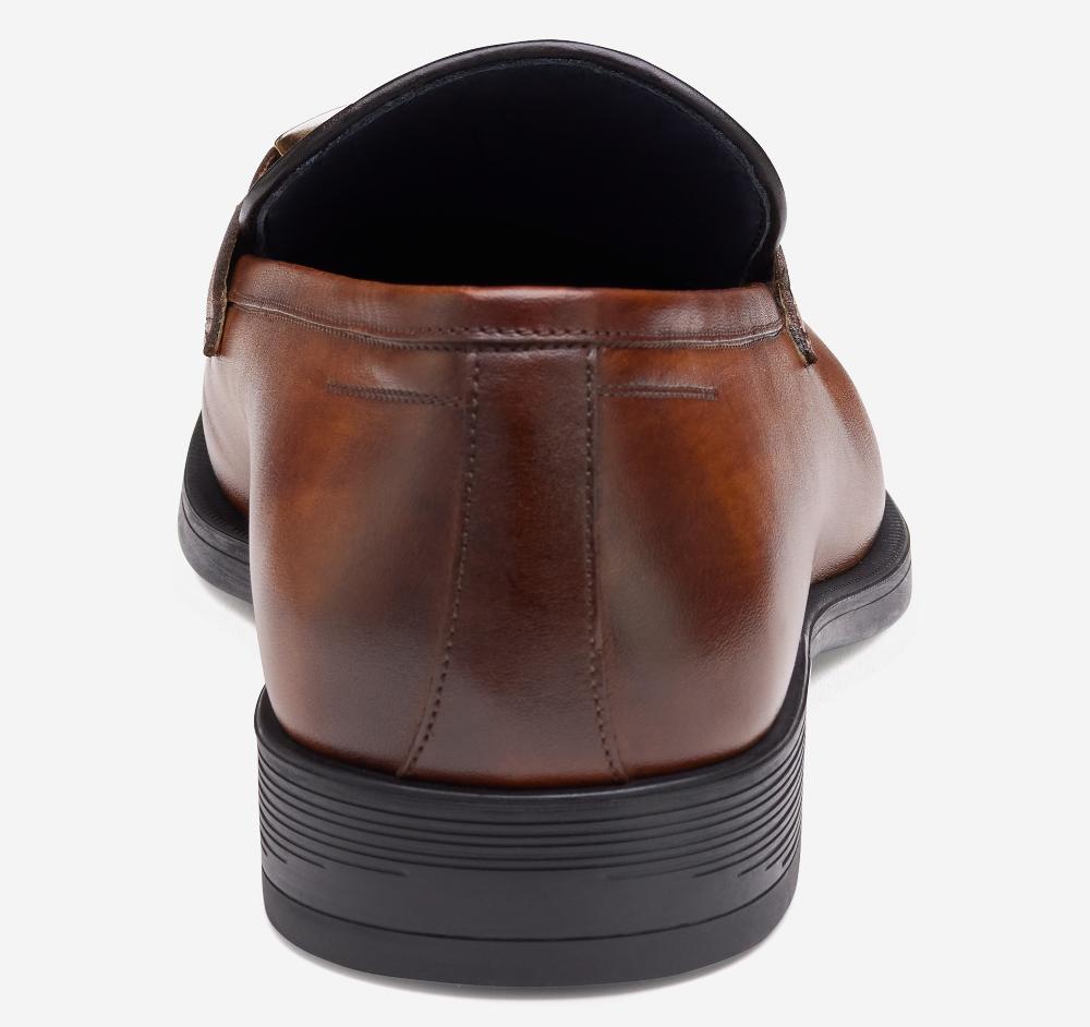 Johnston & Murphy Flynch Bit Loafer Tan Italian Calfskin