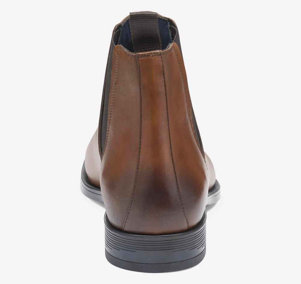 Johnston & Murphy Flynch Chelsea Boot Tan Italian Calfskin