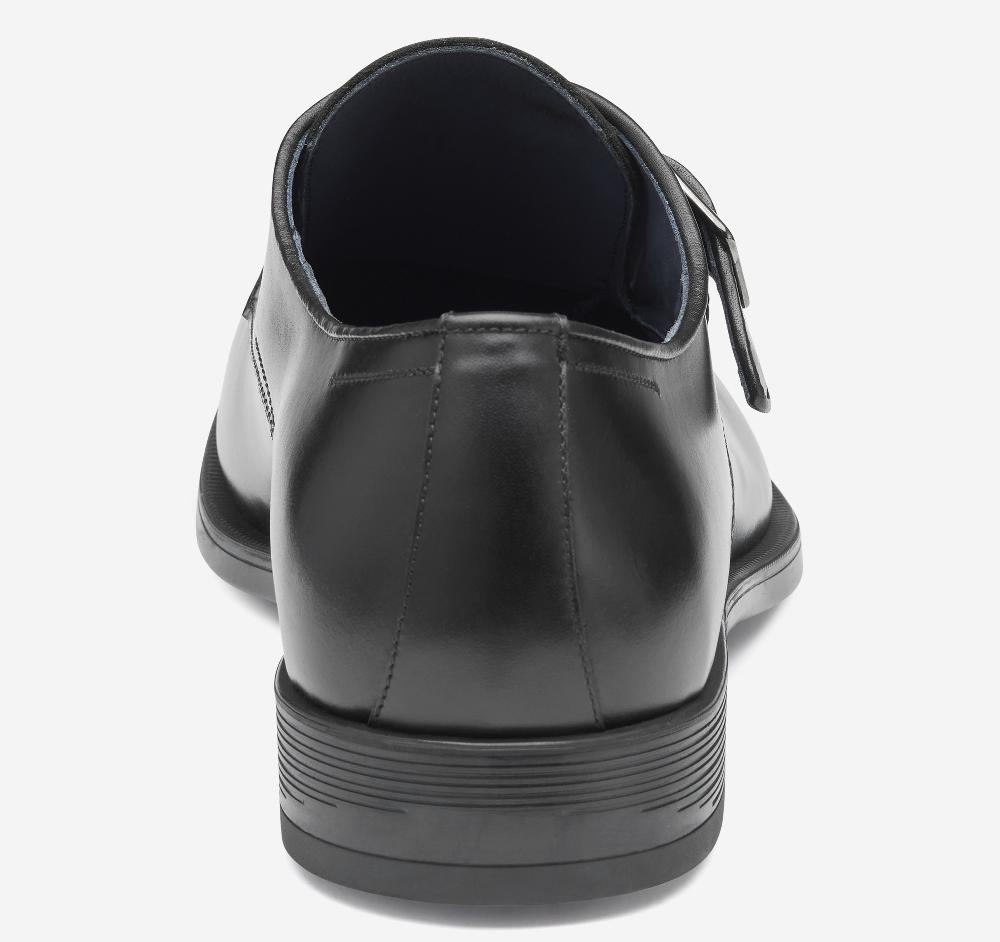 Johnston & Murphy Flynch Monk Strap Black Italian Calfskin