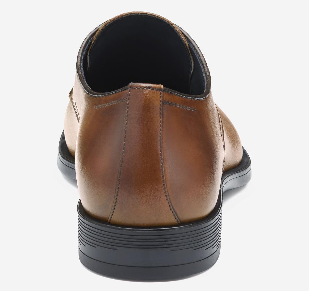 Johnston & Murphy Flynch Plain Toe Tan Italian Calfskin