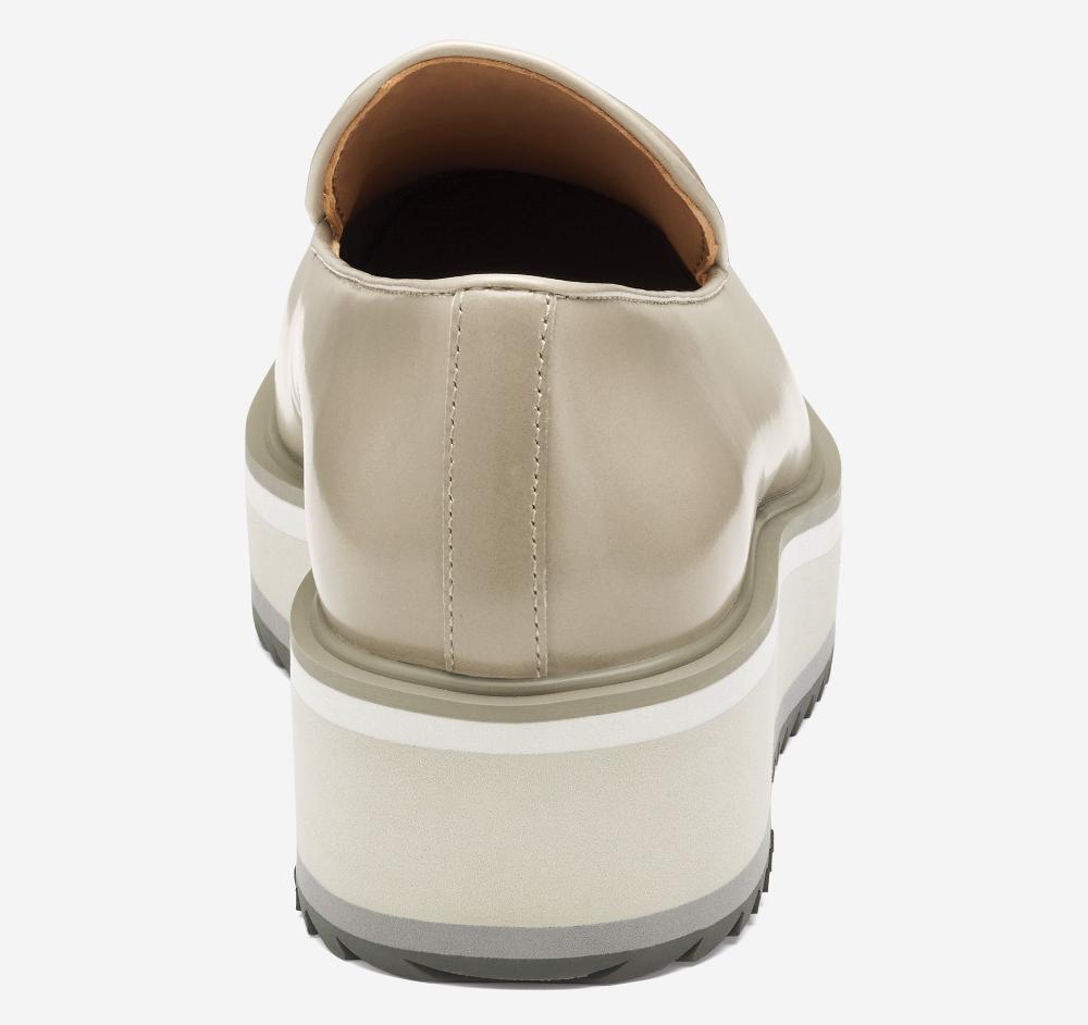 Johnston & Murphy Gracelyn Venetian Beige Antiqued Calfskin