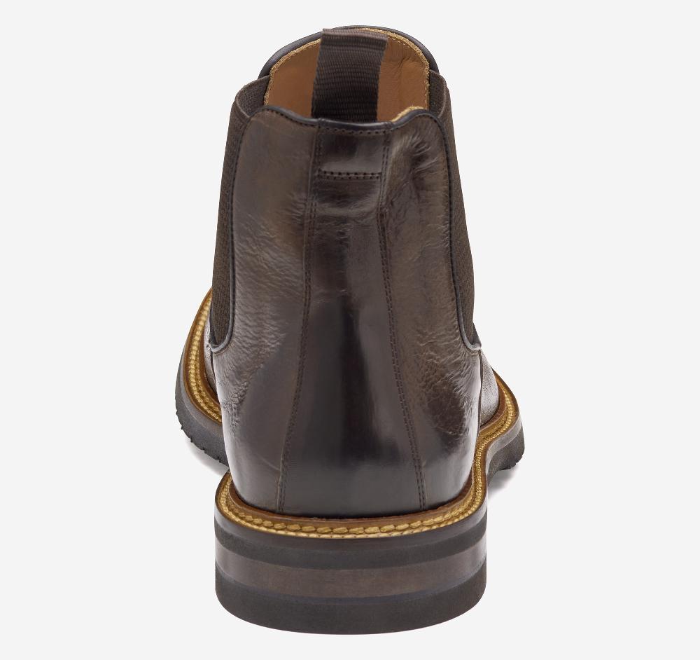 Johnston & Murphy Hartford Chelsea Boot Dark Brown Italian Calfskin