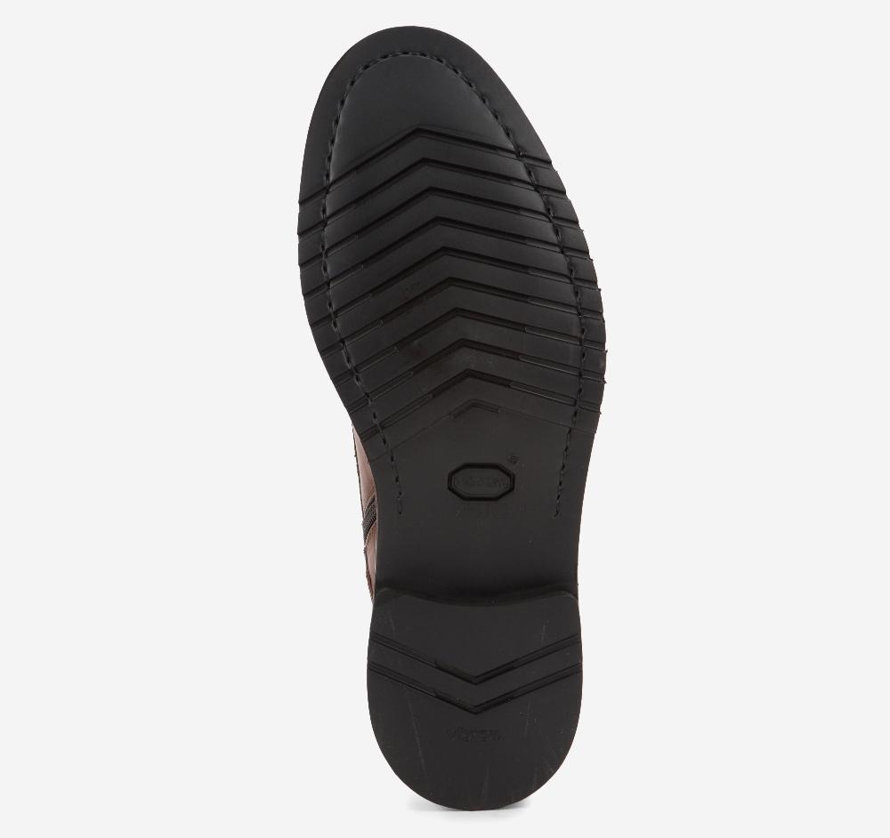 Johnston & Murphy Hartford Plain Toe Boot Tan Italian Calfskin