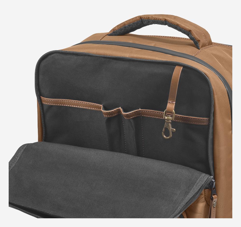 Johnston & Murphy Hudson Waterproof Travel Backpack Cognac