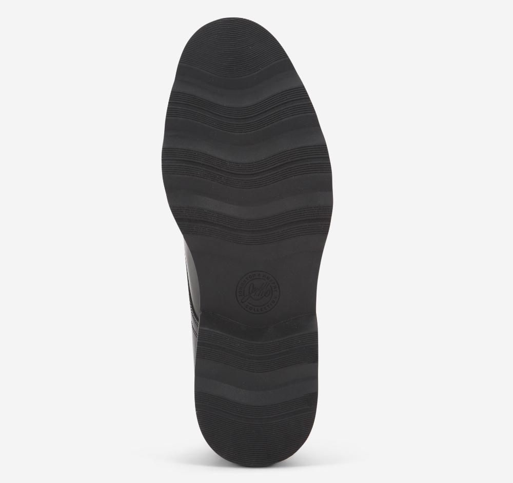 Johnston & Murphy Huxley Plain Toe Derby Black European Calfskin