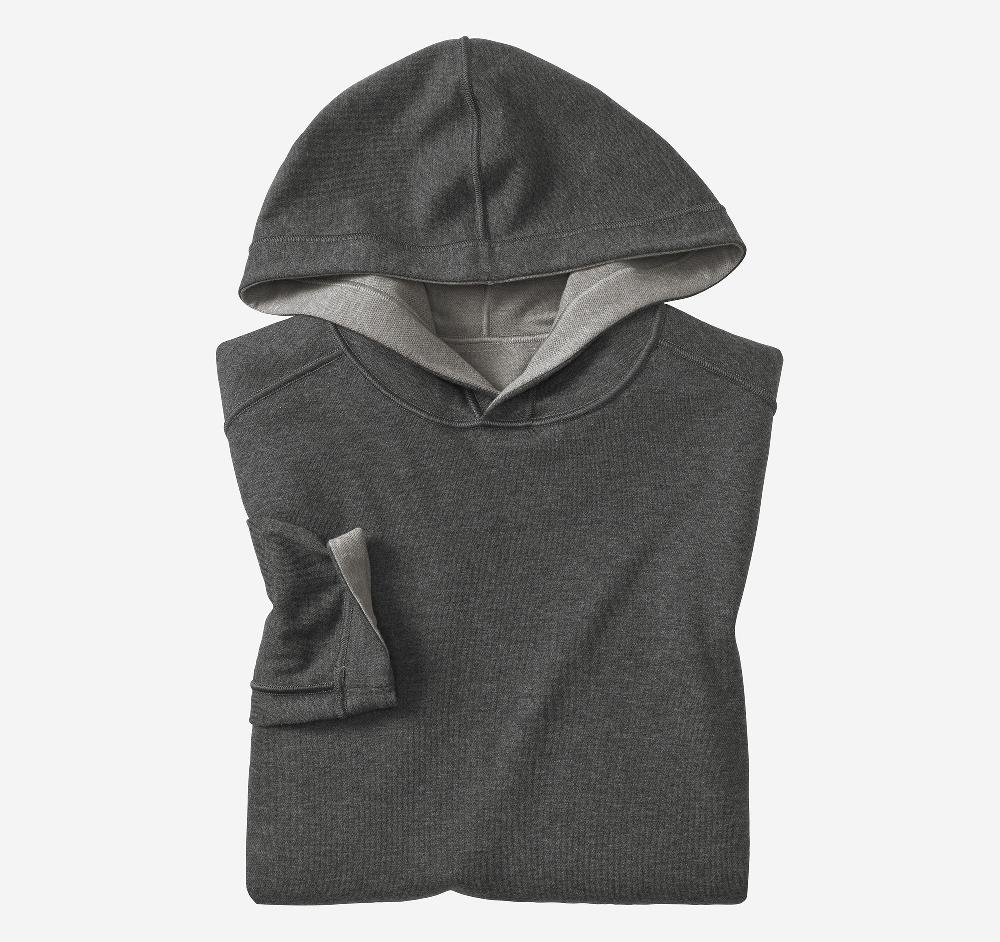 Johnston & Murphy Icon Reversible Hooded Pullover Gray/Black