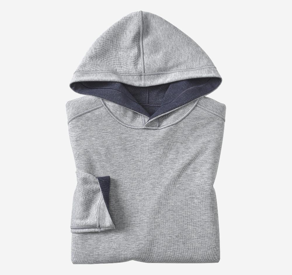 Johnston & Murphy Icon Reversible Hooded Pullover Navy/Storm