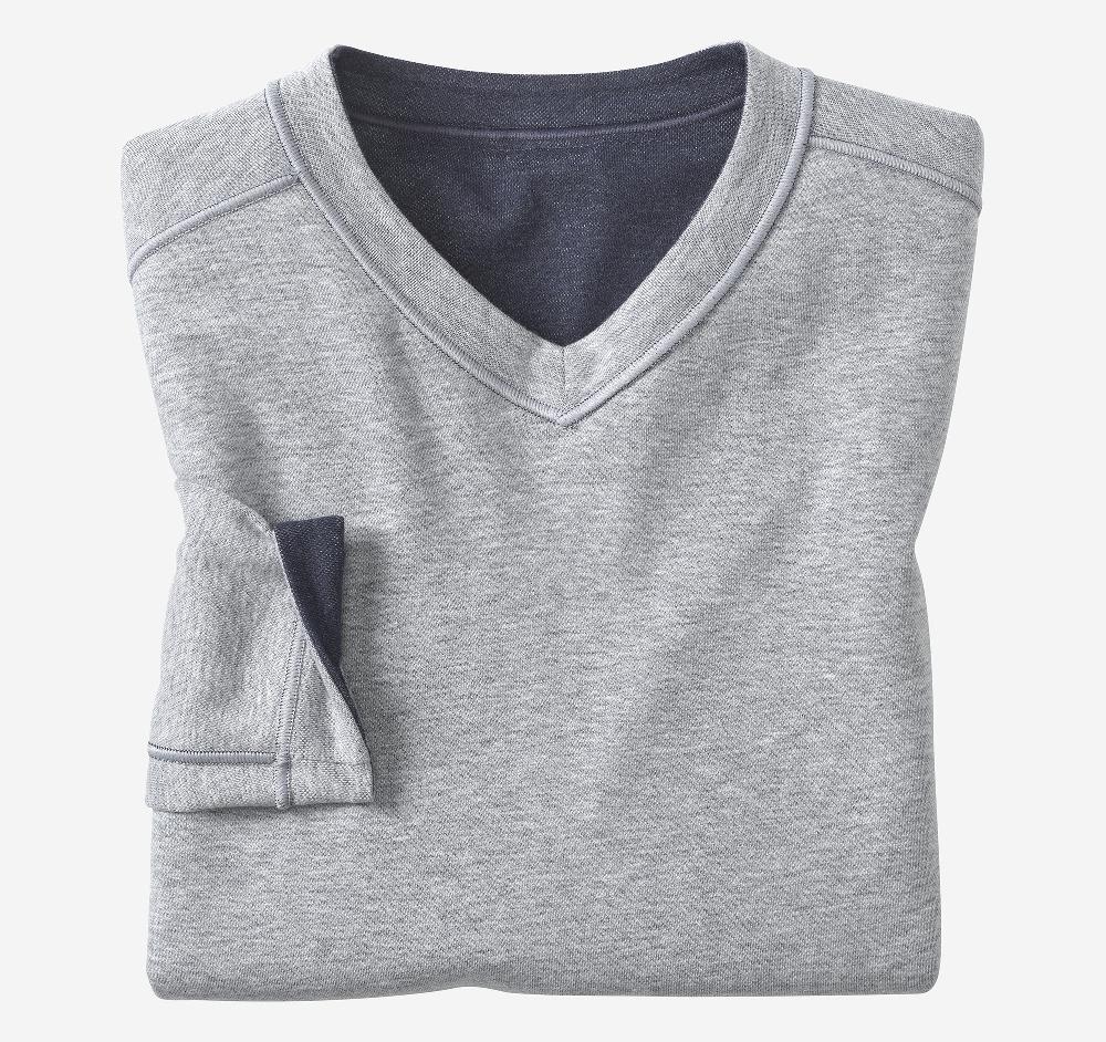 Johnston & Murphy Icon Reversible V-Neck Pullover Navy/Storm