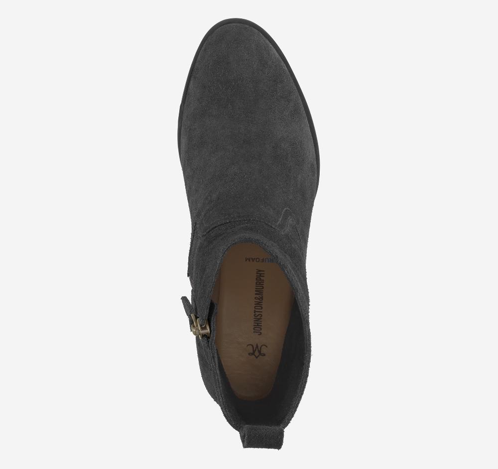 Johnston & Murphy Izzie Bootie Black Waterproof Suede
