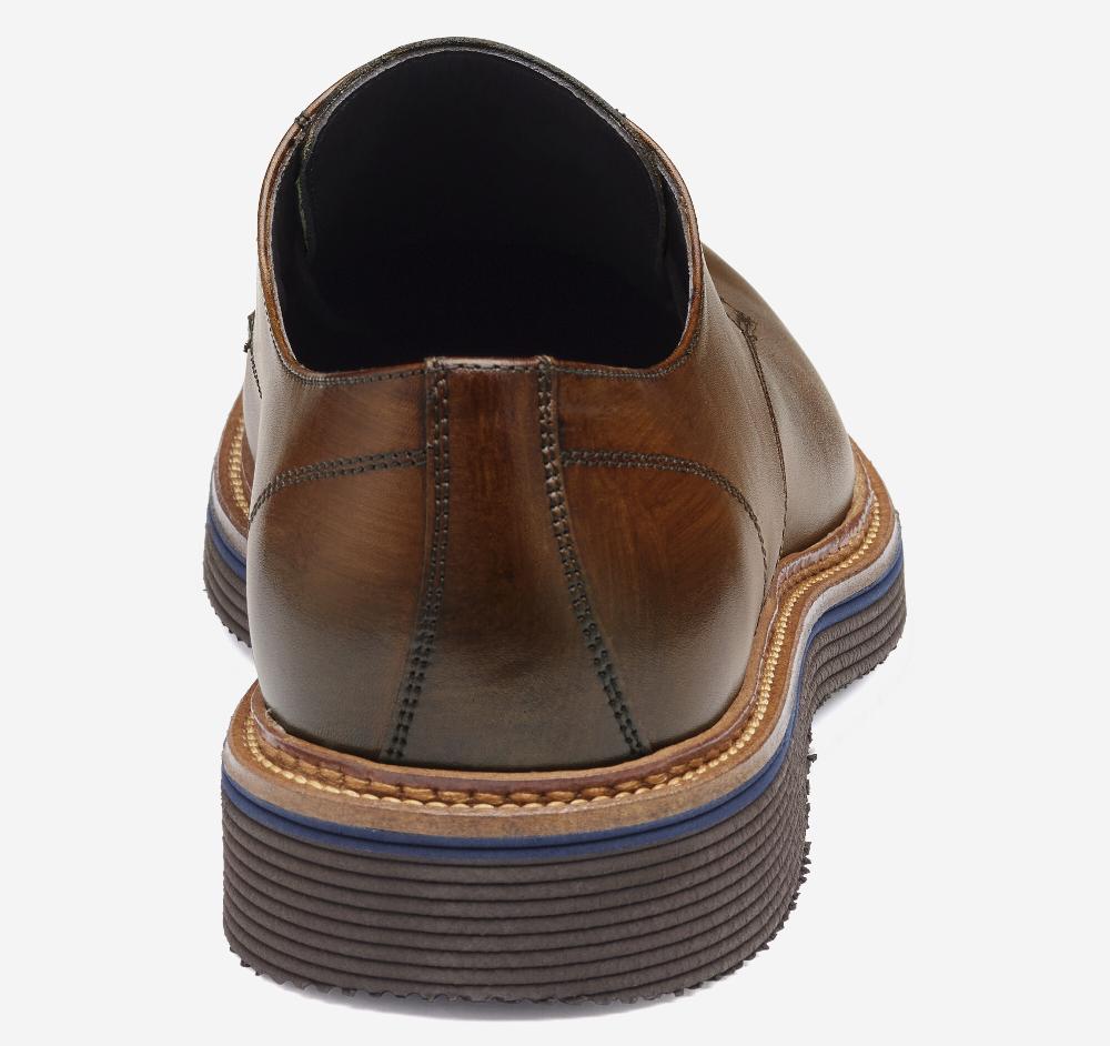 Johnston & Murphy Jenson Plain Toe Brown European Calfskin