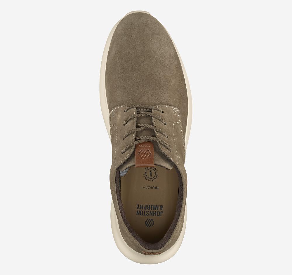 Johnston & Murphy Amherst 2.0 Plain Toe Taupe Nubuck