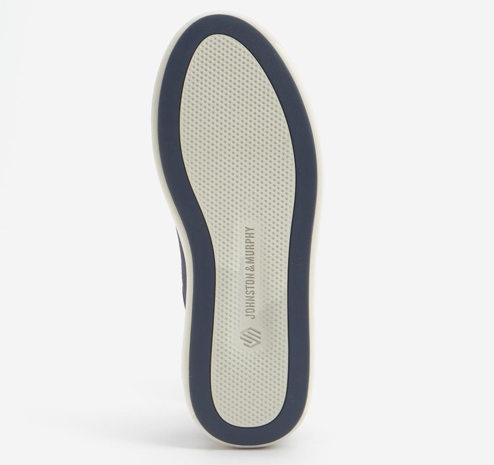 Johnston & Murphy Anders Knit Lace-To-Toe Navy Knit