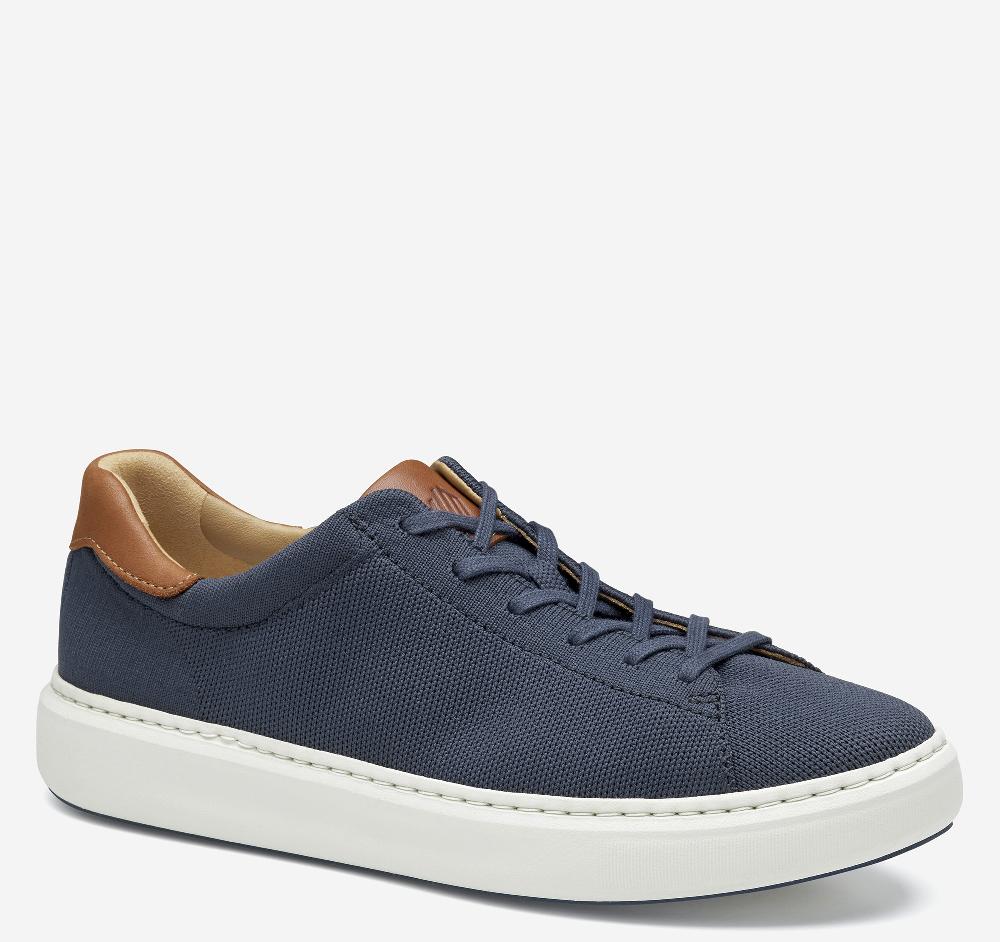 Johnston & Murphy Anders Knit Lace-To-Toe Navy Knit