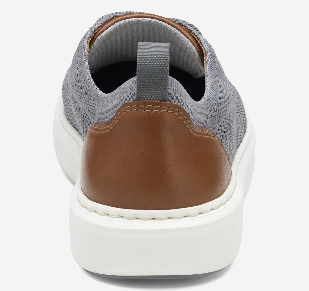 Johnston & Murphy Anders Knit U-Throat Gray Knit