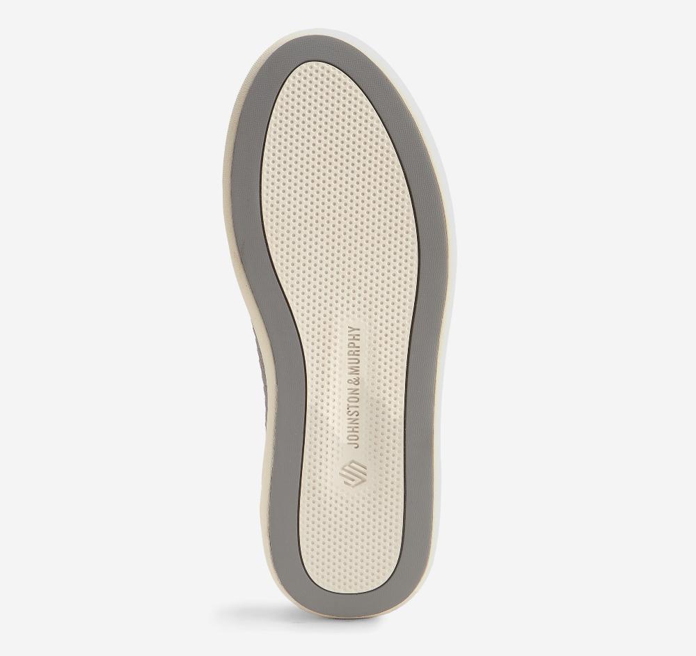 Johnston & Murphy Anders Knit U-Throat Gray Knit