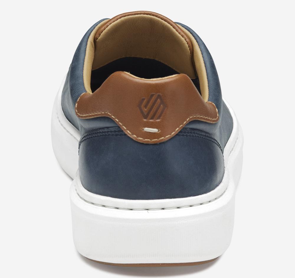 Johnston & Murphy Anders Lace-To-Toe Navy Full Grain