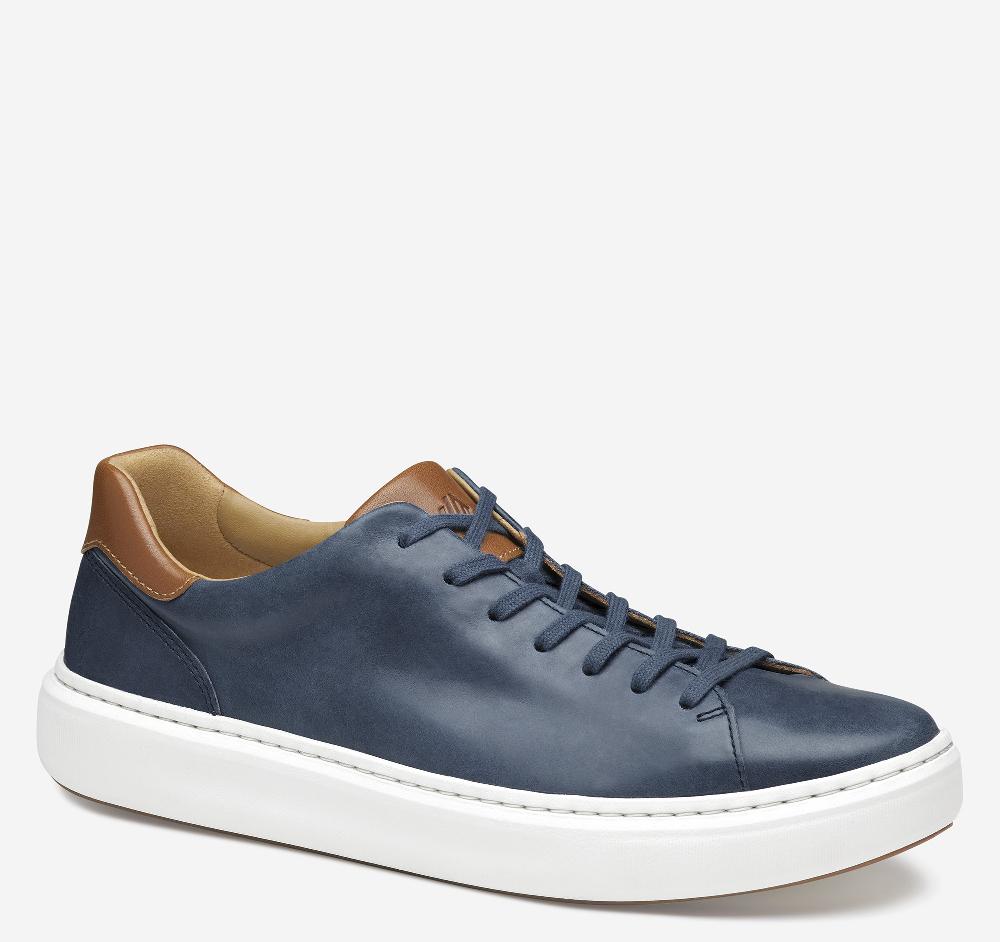 Johnston & Murphy Anders Lace-To-Toe Navy Full Grain