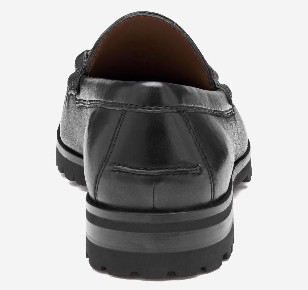 Johnston & Murphy Baldwin Lug Bit Black Sheepskin