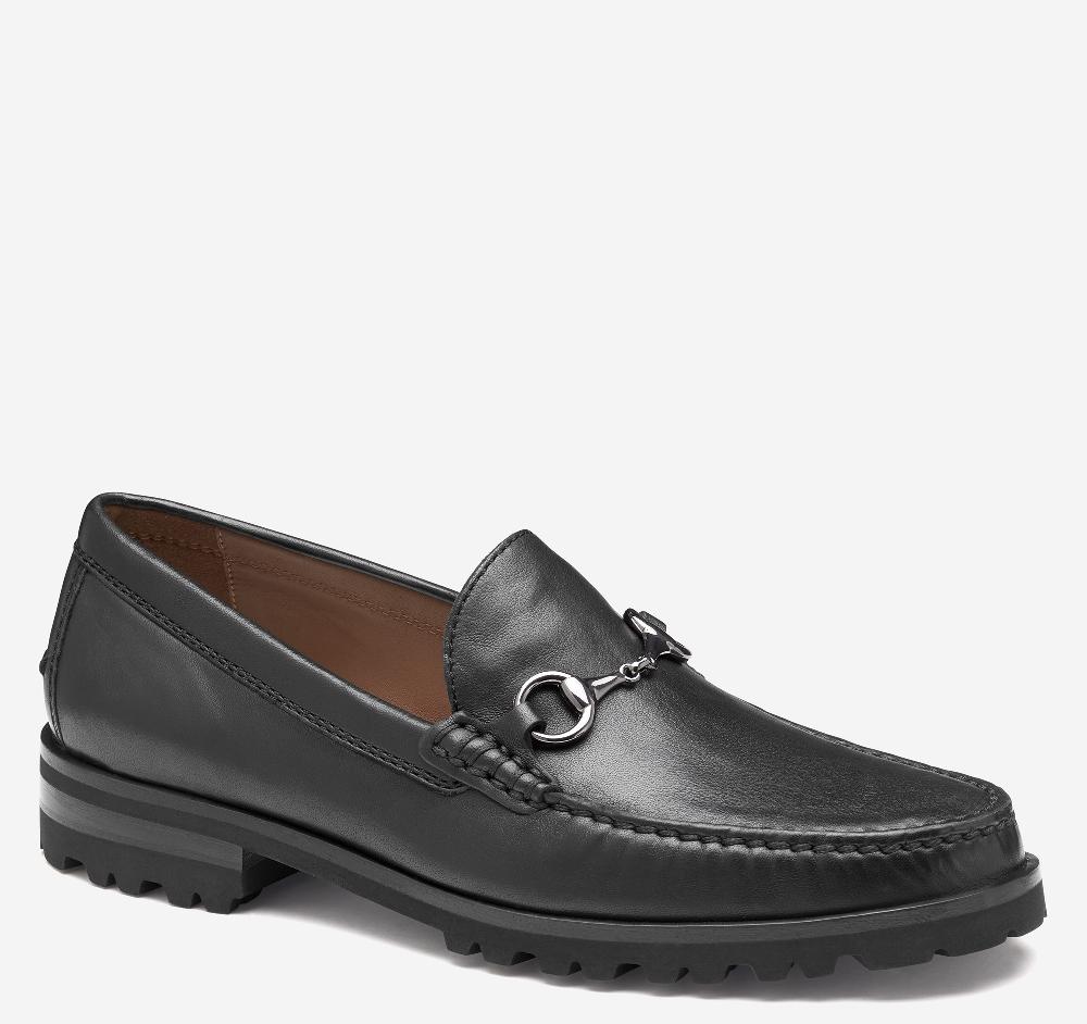 Johnston & Murphy Baldwin Lug Bit Black Sheepskin