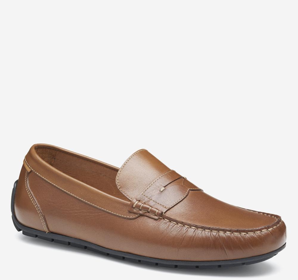 Johnston & Murphy Beck Penny Loafer Tan Full Grain
