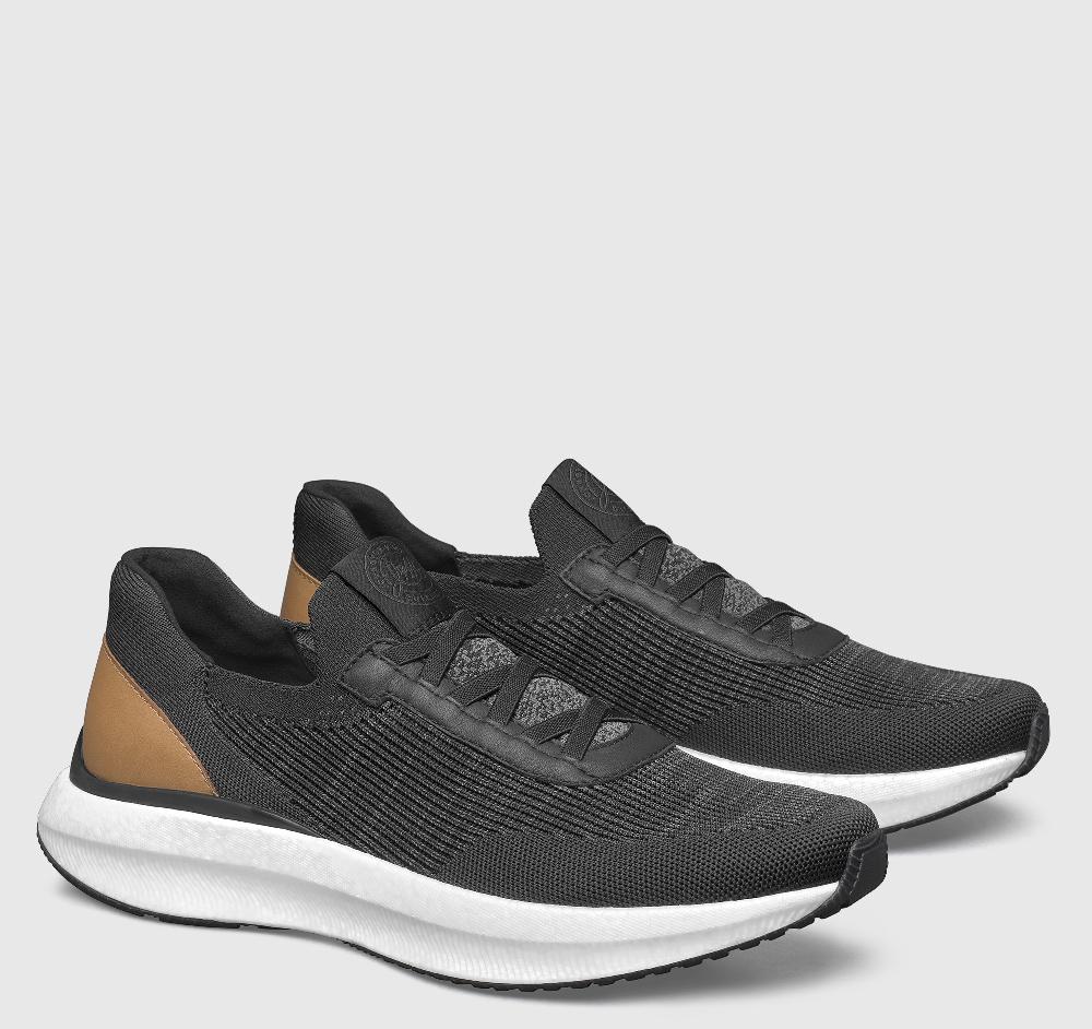 Johnston & Murphy Briley Knit Jogger Black Knit
