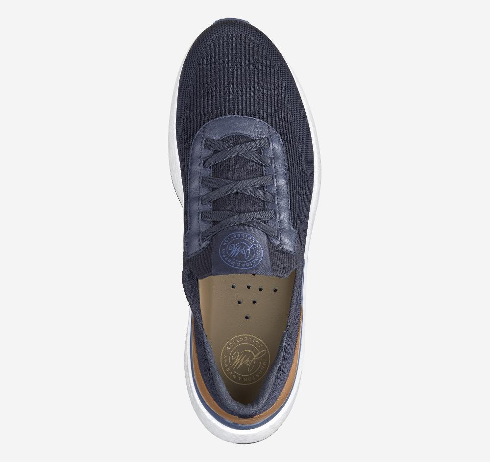 Johnston & Murphy Briley Knit Jogger Navy Knit