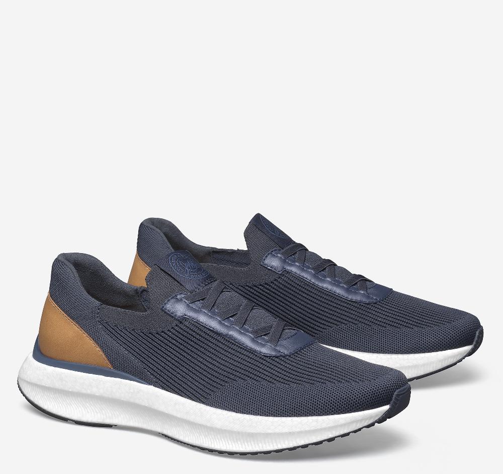 Johnston & Murphy Briley Knit Jogger Navy Knit