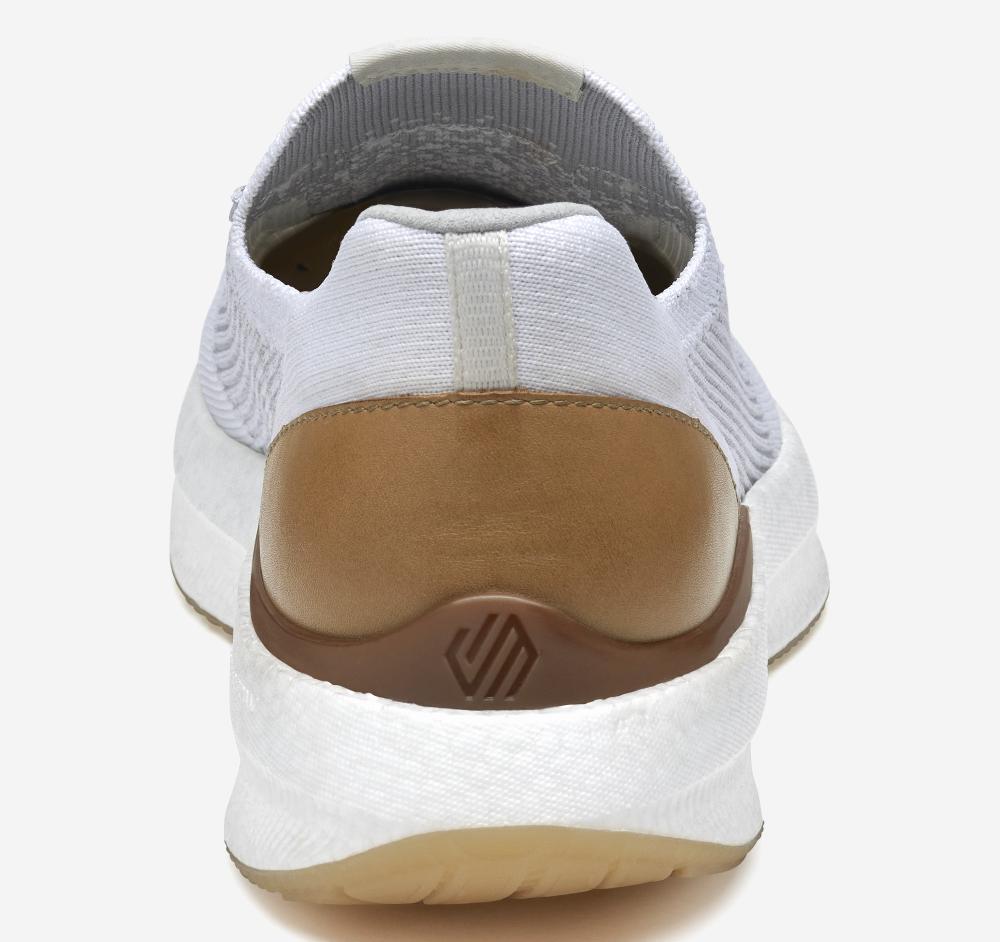 Johnston & Murphy Briley Knit Jogger White Knit