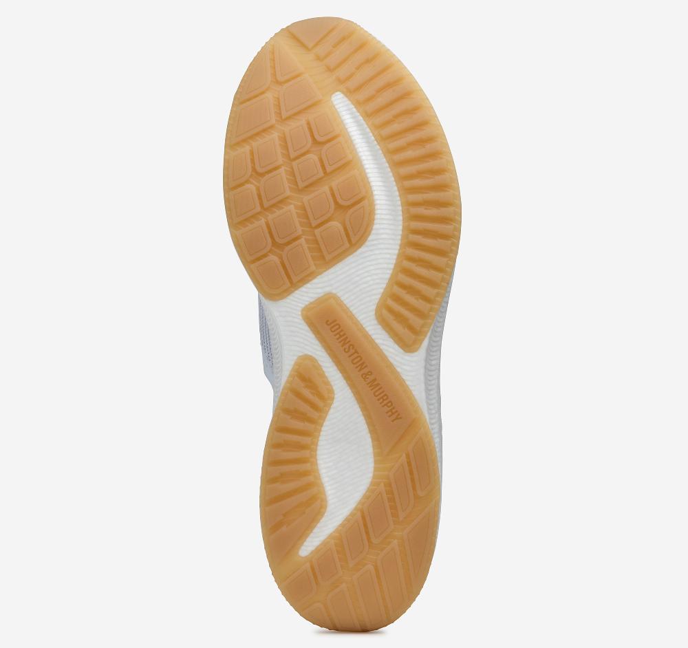 Johnston & Murphy Briley Knit Jogger White Knit