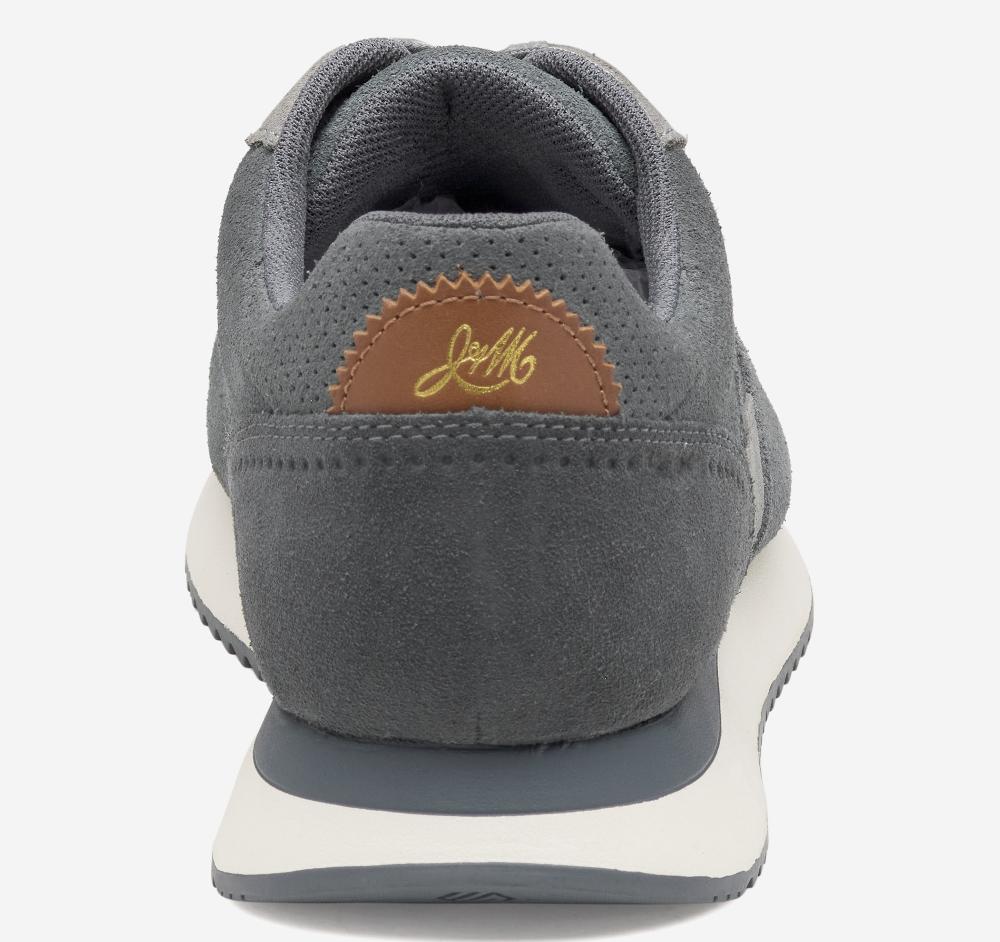 Johnston & Murphy Chase Perfed T-Toe Gray Suede