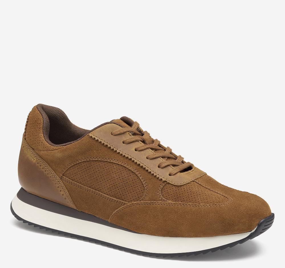 Johnston & Murphy Chase Perfed T-Toe Snuff Suede