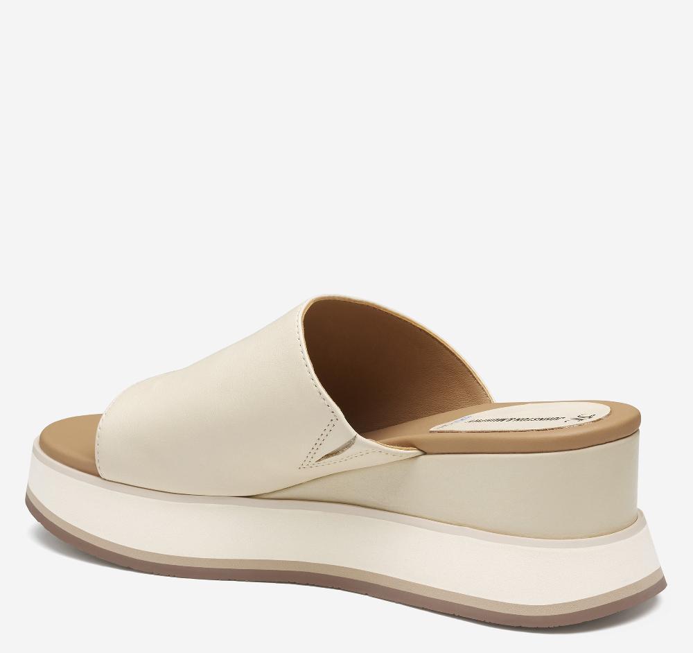 Johnston & Murphy Colleen Slide Bone Nappa Leather