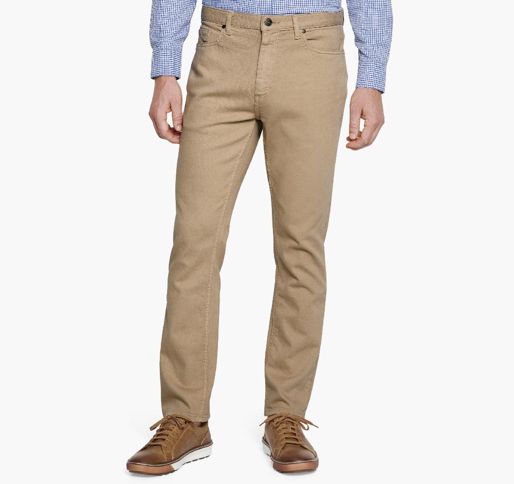 Johnston & Murphy Denim Jeans Khaki Overdye