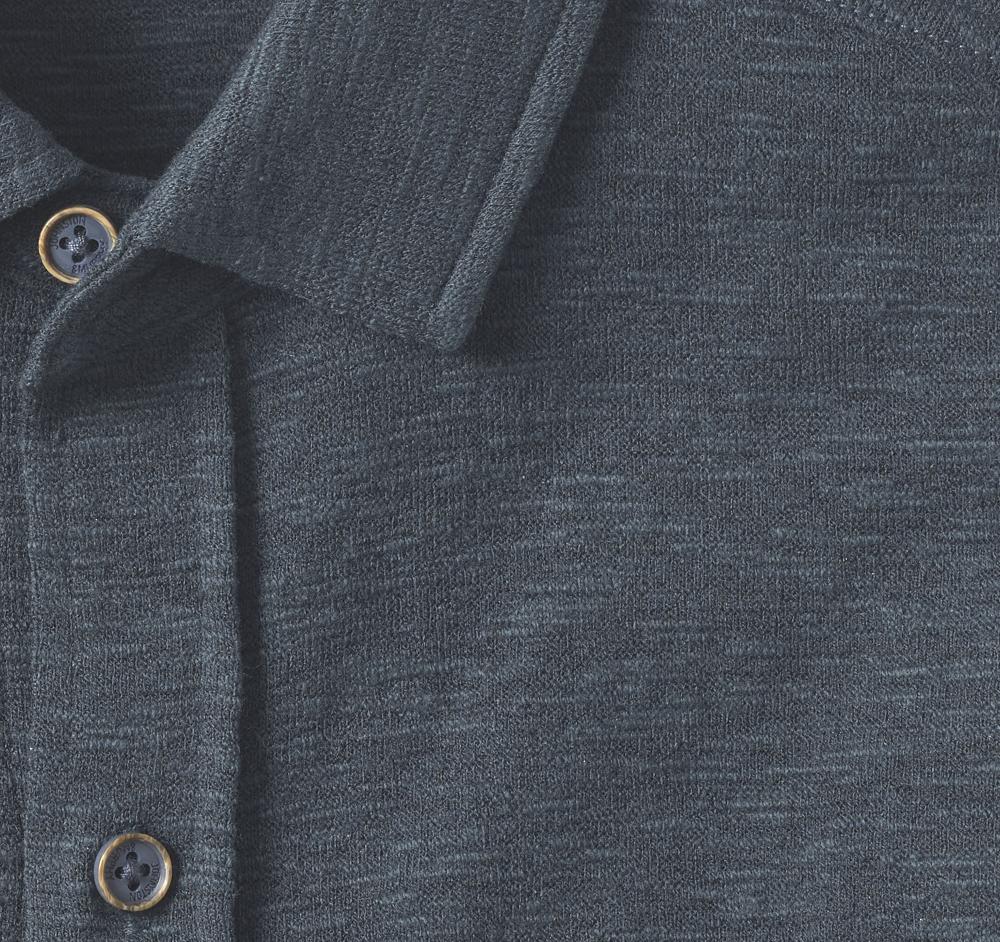 Johnston & Murphy Double Pocket Knit Shirt Navy