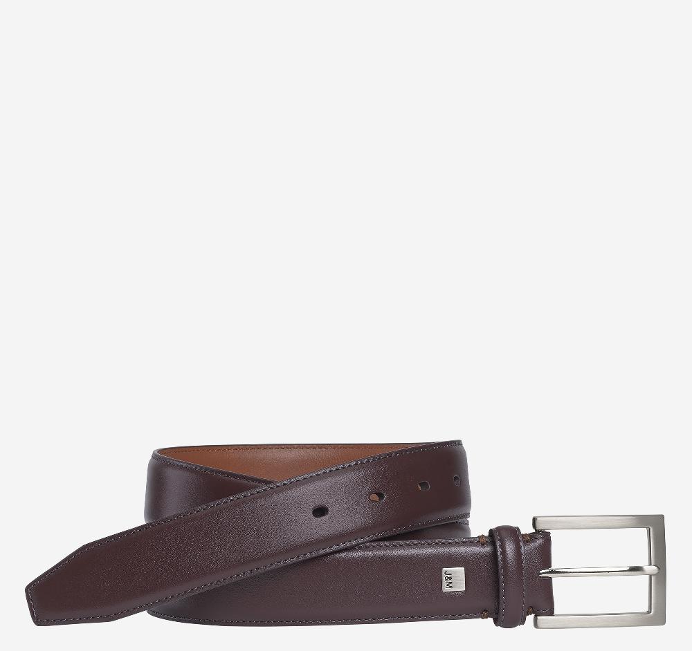 Johnston & Murphy Johnston & Murphy Dress Belt Dark Burgundy