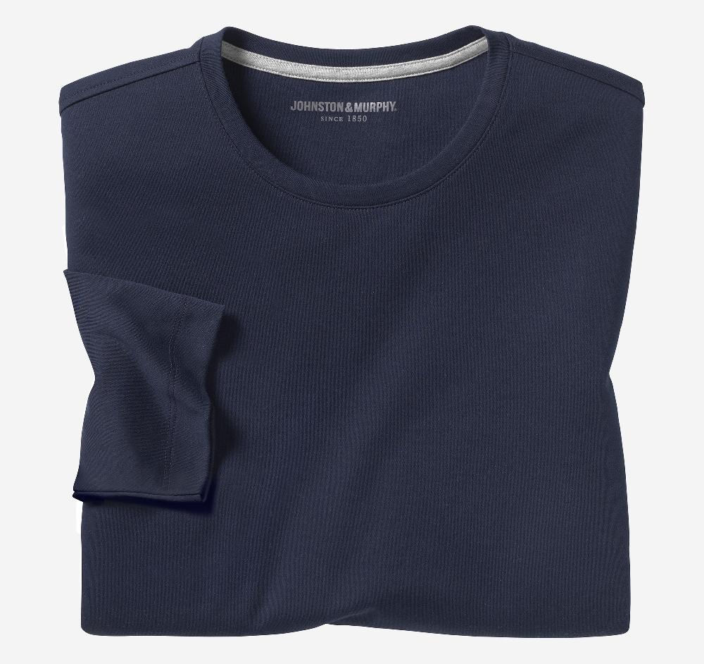 Johnston & Murphy Essential Long-Sleeve Tee Navy