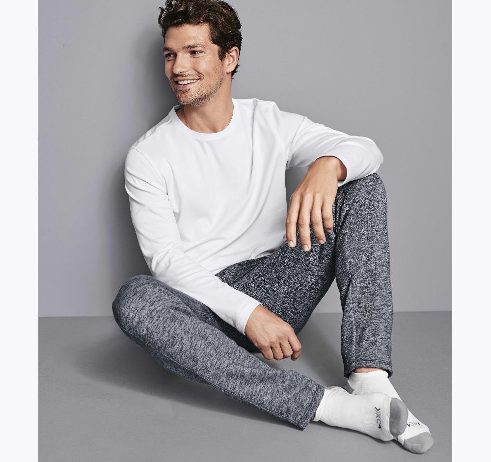 Johnston & Murphy Essential Long-Sleeve Tee White