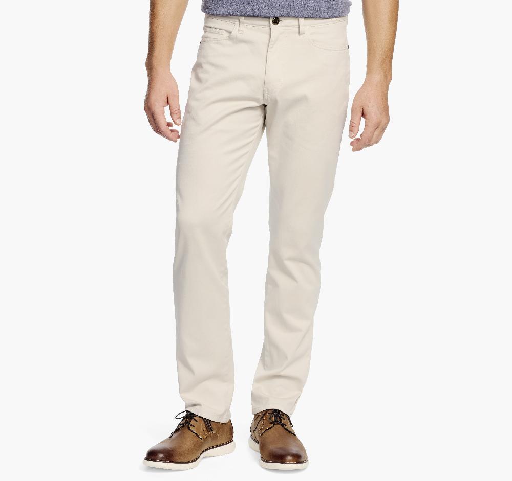 Johnston & Murphy Five-Pocket Pants Stone