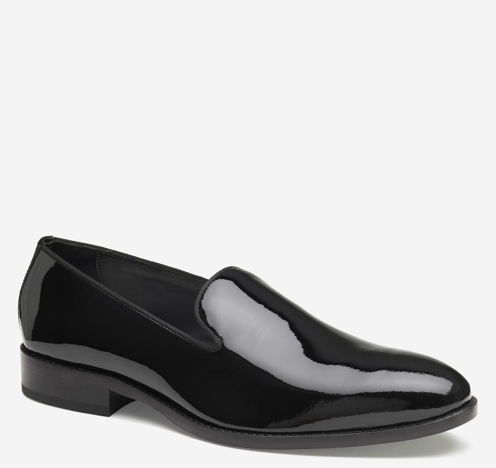 Johnston & Murphy Gavney Slip-On Loafer Black Patent