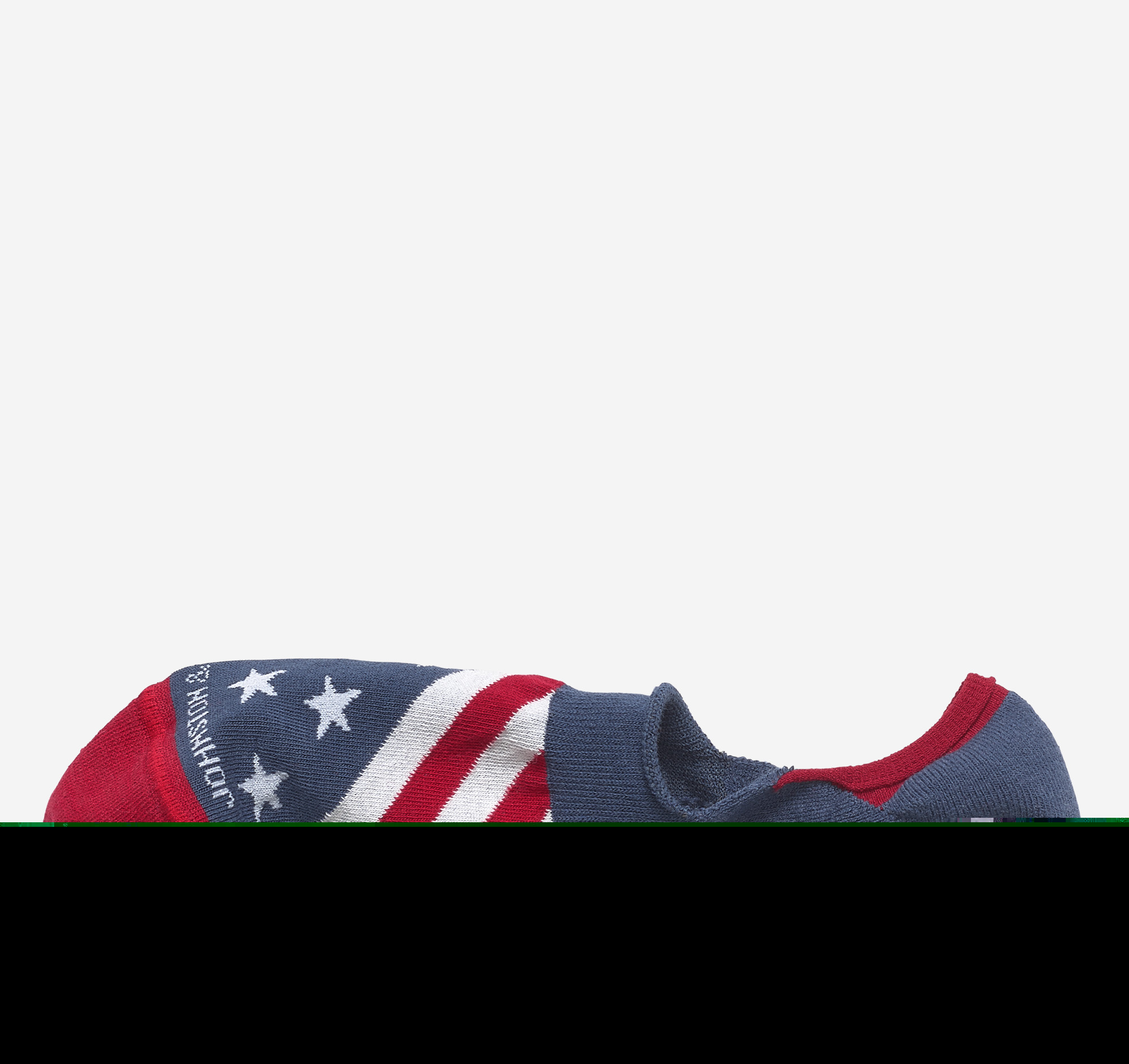 Johnston & Murphy High-Cut Liner Socks Navy Flag