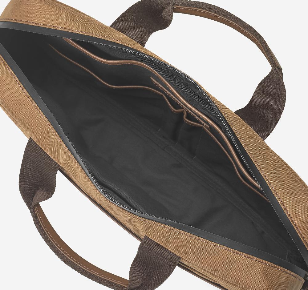Johnston & Murphy Hudson Waterproof Briefcase Cognac