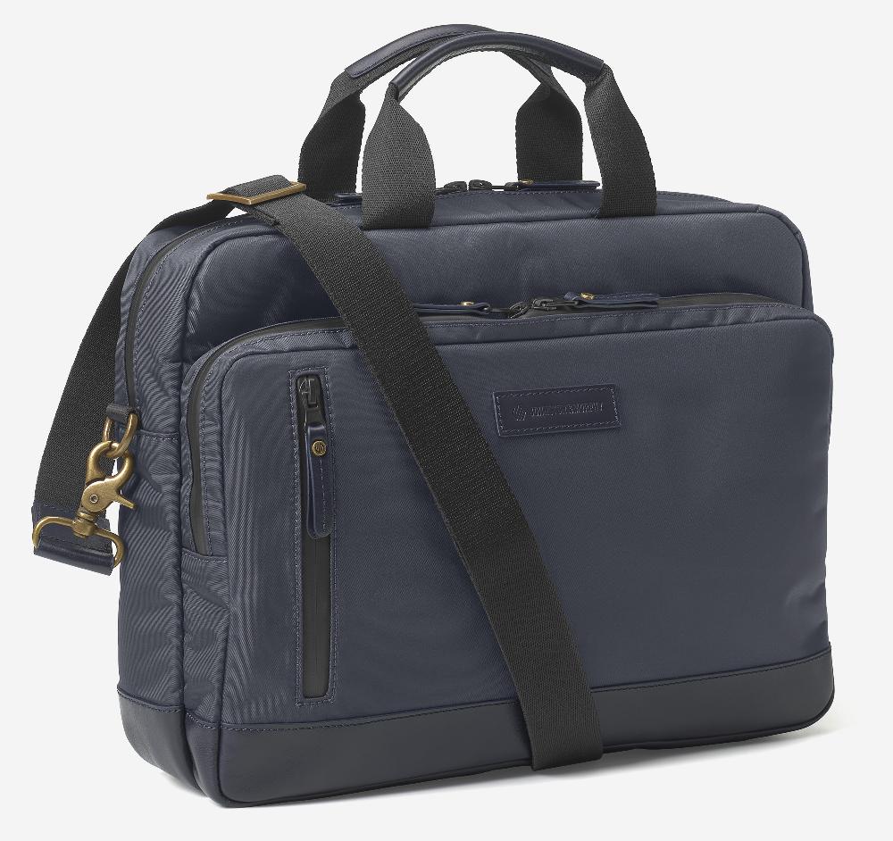 Johnston & Murphy Hudson Waterproof Briefcase Navy